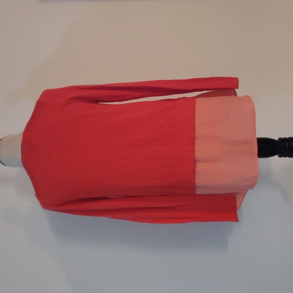 Worthington Coral Sweater with Chiffon Hem - Picture 2 of 12